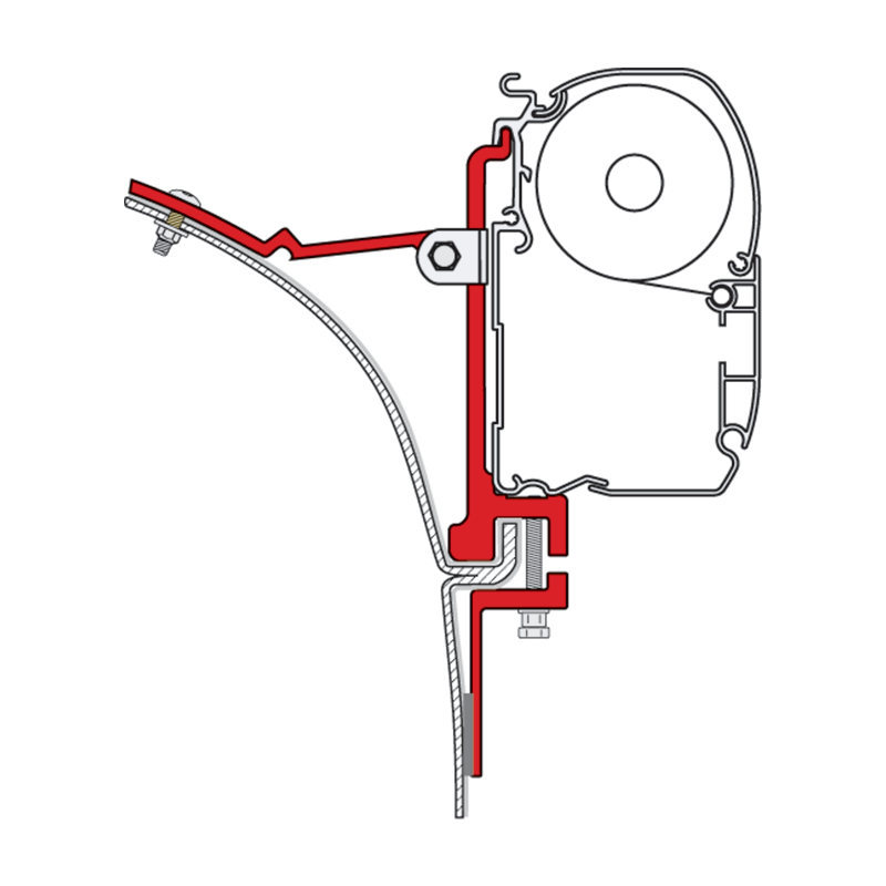 Fiamma Awning Van Fitting Brackets