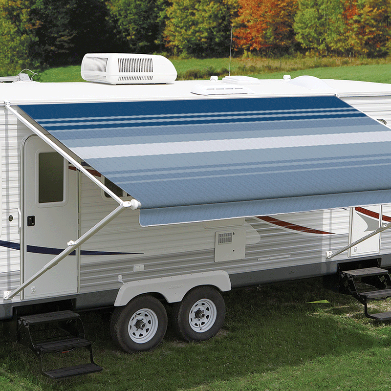Carefree Ocean Blue Dune Roll Out Awning (No Arms) Coast to Coast RV