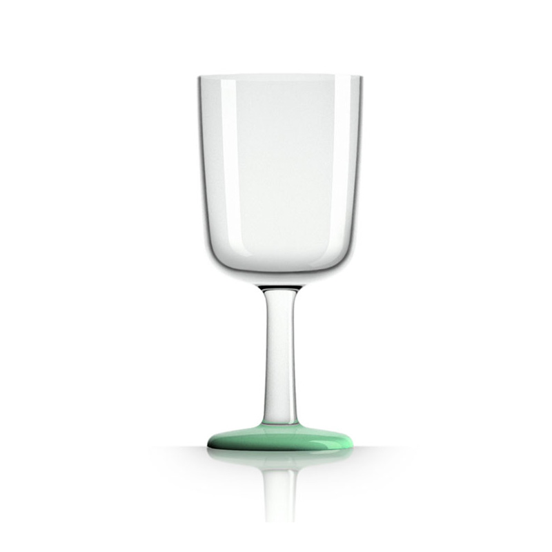 Palm Marc Newson Tritan Wine Glass w/ Green Glow In The Dark Base 300ml