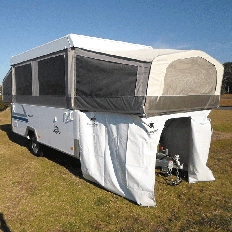 Camper Bed End Garage for Off-Road Campers