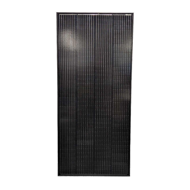 Sphere 200w HIGH VOLTAGE Mono Crystalline Twin Cell  BLACK  Solar Panel - 670x1480x35mm