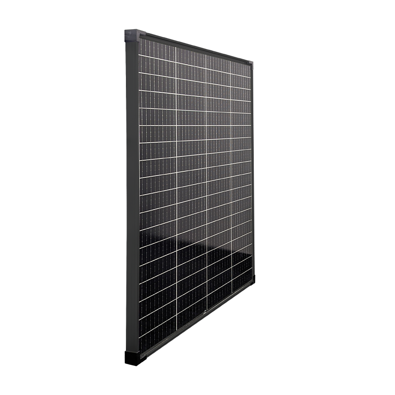 Sphere 130w Mono Crystalline Twin Cell BLACK Solar Panel. 670x1012x35mm