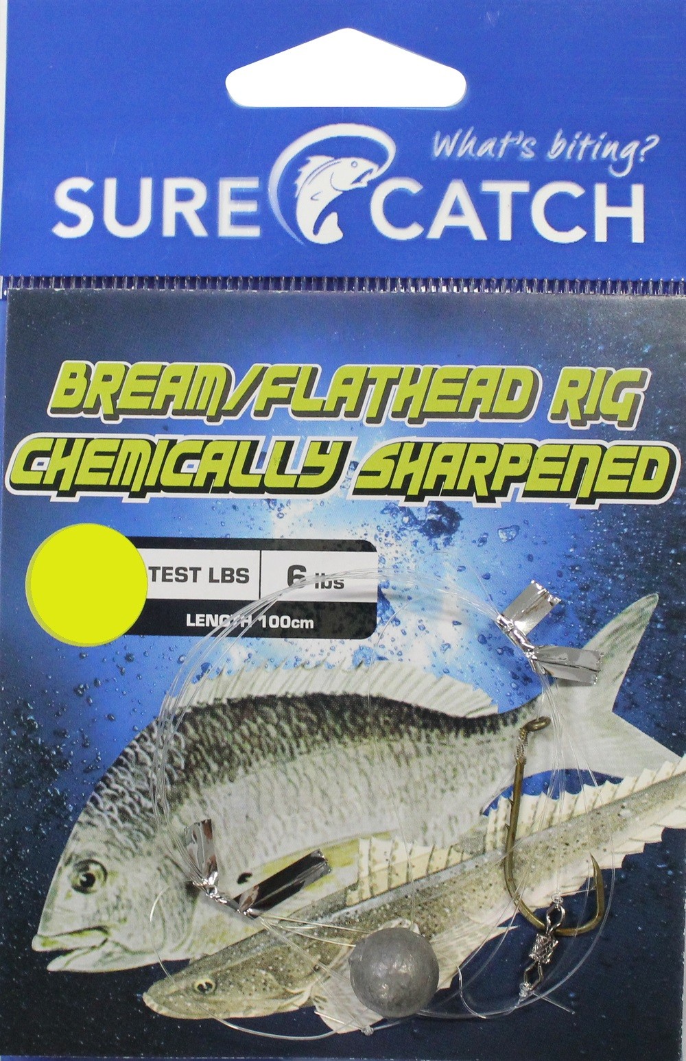 Sure Catch Bream & Flathead Rig Chem/Sharp - Size 2