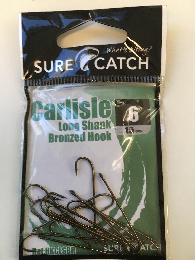 Sure Catch Bronze Carlisle Long Shank (15 per Pack) - Size 6