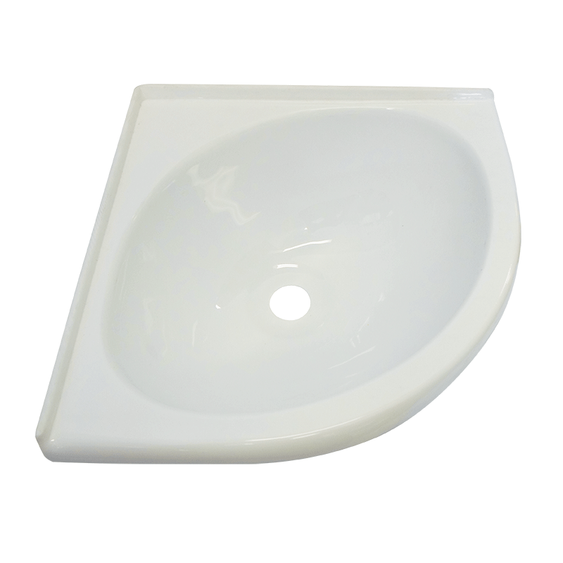 White Acrylic Corner Sink Bowl Coast to Coast RV