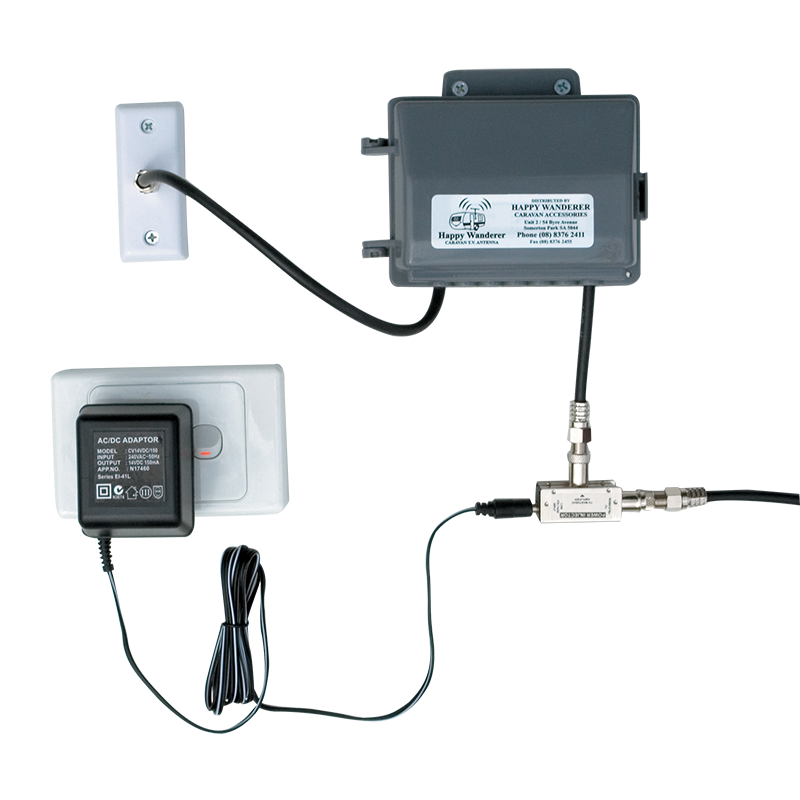 Signal Booster & Power Pack (240V/12V Combination)