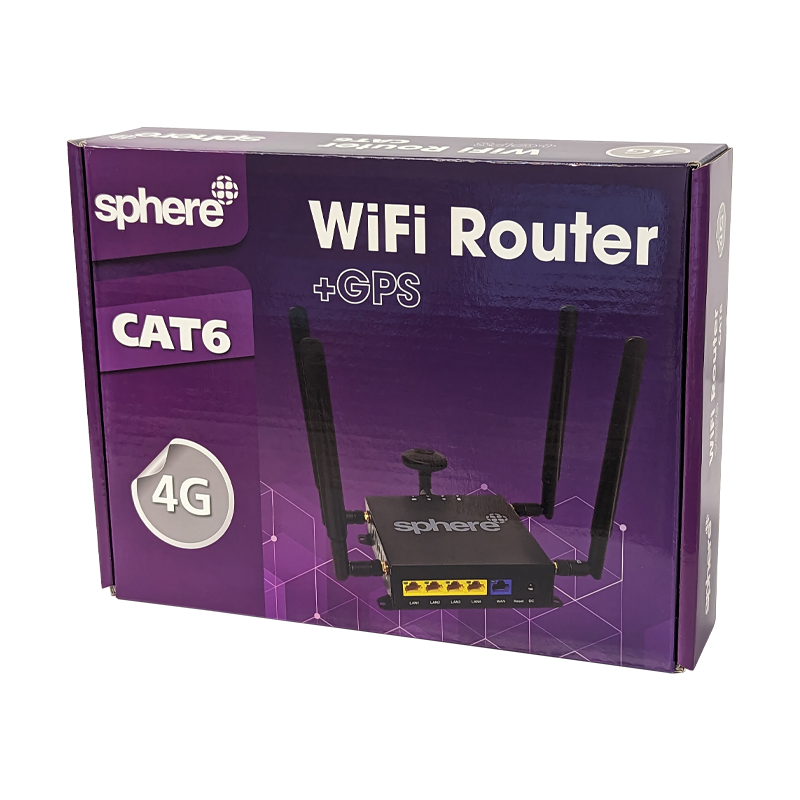 SPHERE CAT6 4G WiFi Router with GPS