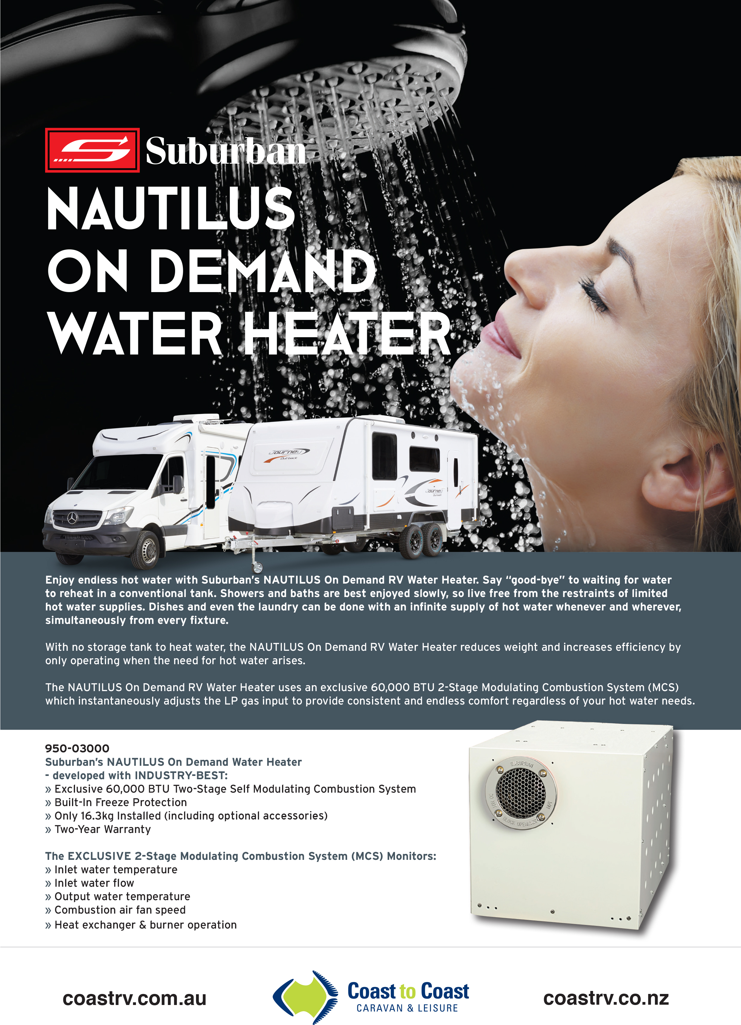 Suburban Nautilus On Demand Hot Water Heater 