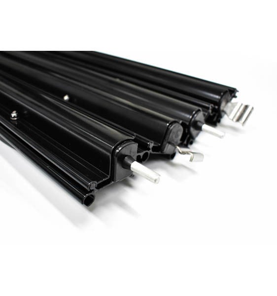 Aussie Traveller Aluminium Anti Flap Kit Black - Long