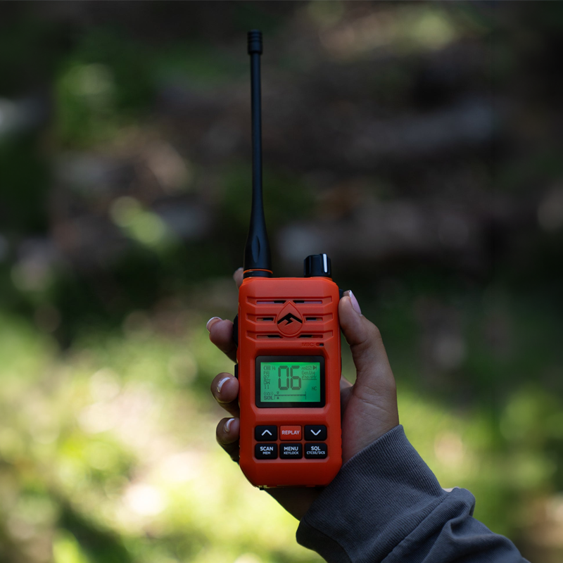 ECOXGEAR 5.0W UHF CB Handheld Radio | IP67 | Blaze Orange | EXG510SORG