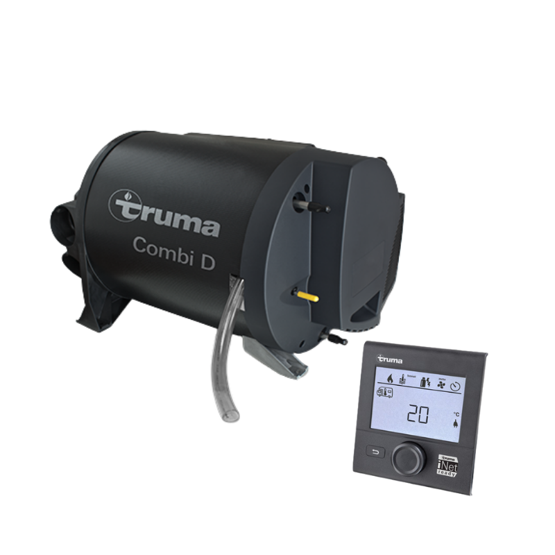 Truma Combi D 6 Kit, Diesel Heater / Hot Water System with Black Cowl