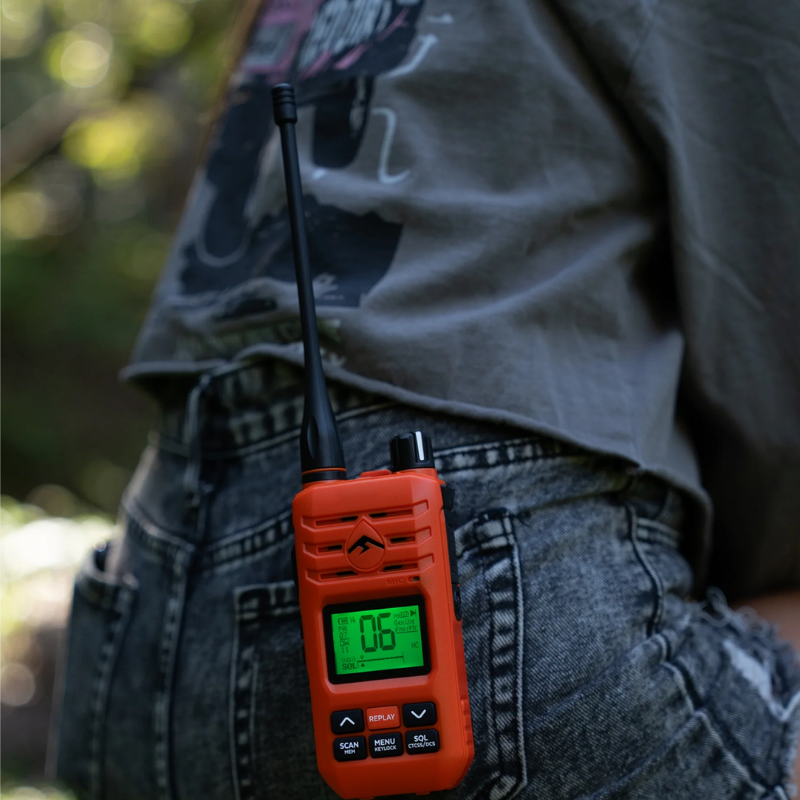 ECOXGEAR 5.0W UHF CB Handheld Radio | IP67 | Blaze Orange | EXG510SORG