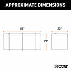 CURT CARGO BAG - Weather-Resistant Vinyl - 1422 X 558 X 533mm. 18211
