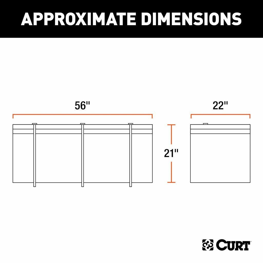 CURT CARGO BAG - Weather-Resistant Vinyl - 1422 X 558 X 533mm. 18211