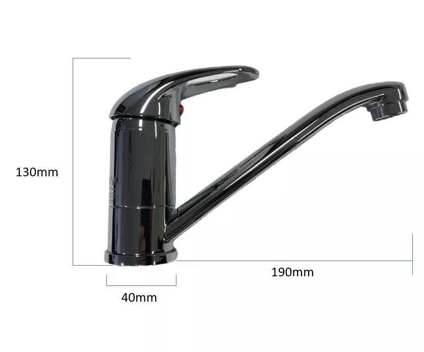 Coast Chrome Flick Mixer 190mm Spout.
