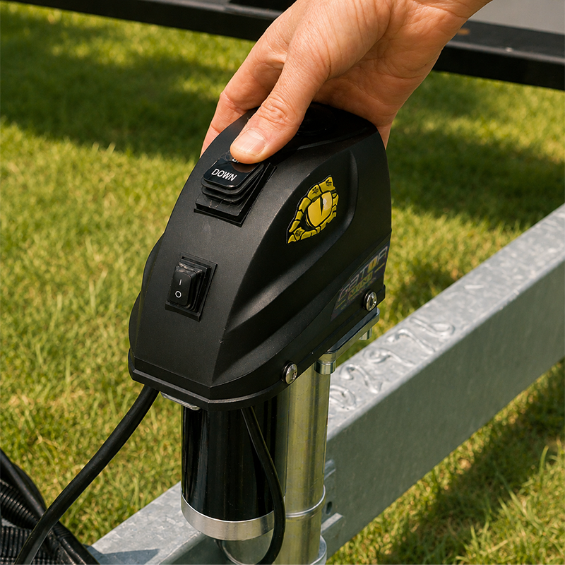 GATOR MINI 12V Trailer Jack - Fits Std AUS Jockey Wheel Clamps | 680KG Capacity
