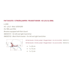FIAMMA F65/F80 Awning Fixing Kit for Ducato 2006