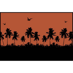 COAST RV Recycled Plastic Woven Camping Mat " Coastal Sunset
