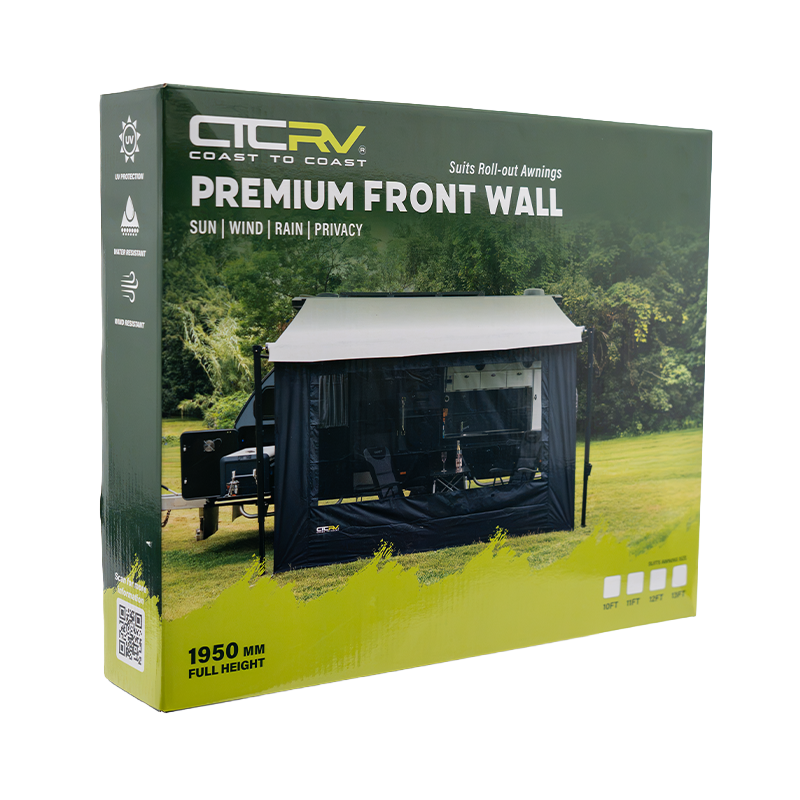 Coast RV Premium Front Awning Wall | 10-13ft Roll-Out Awnings