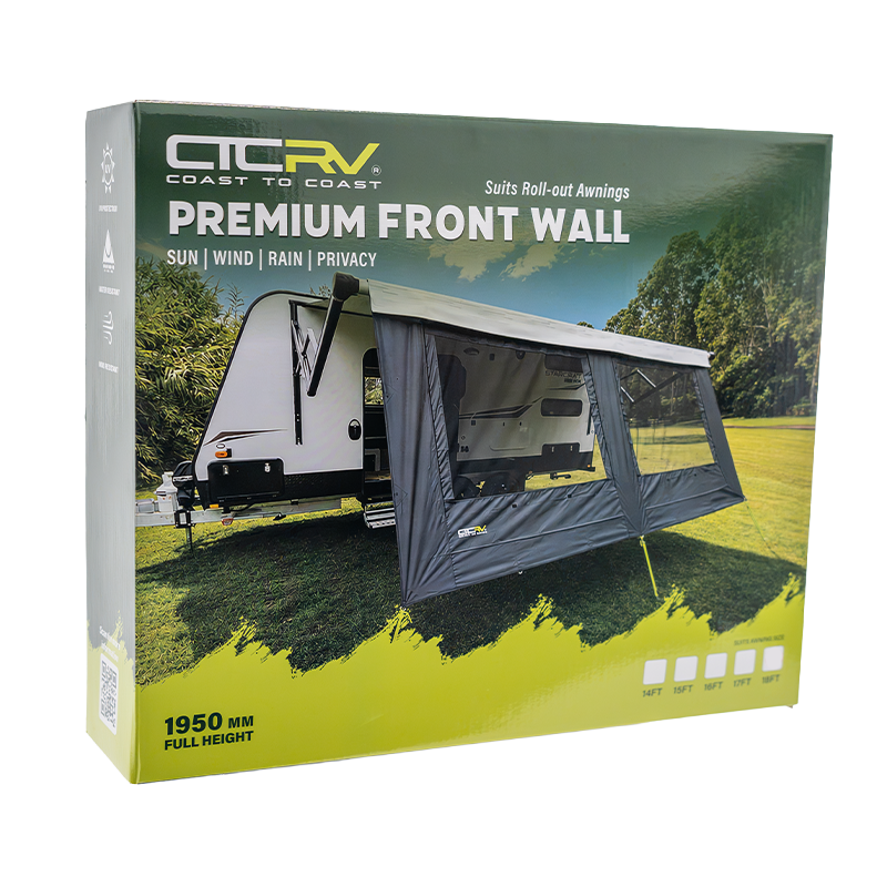 Coast RV Premium Front Awning Wall | 14-18ft Roll-Out Awnings
