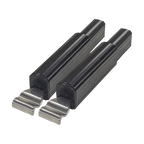 Coast RV Flap Eliminator Fiamma F45 Awning Adaptors x 2 - Hook End " Black