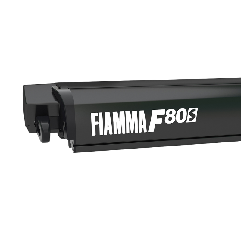FIAMMA F80s 400 DEEP BLACK AWNING - ROYAL GREY CANOPY. 07831E01R