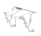 Carefree Spring Assembly Cam End 18' - 21' (r/hand)