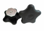 Carefree Black Locking Knob w/nut- Pair