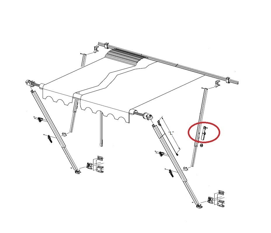 Carefree White Canopy Clamps