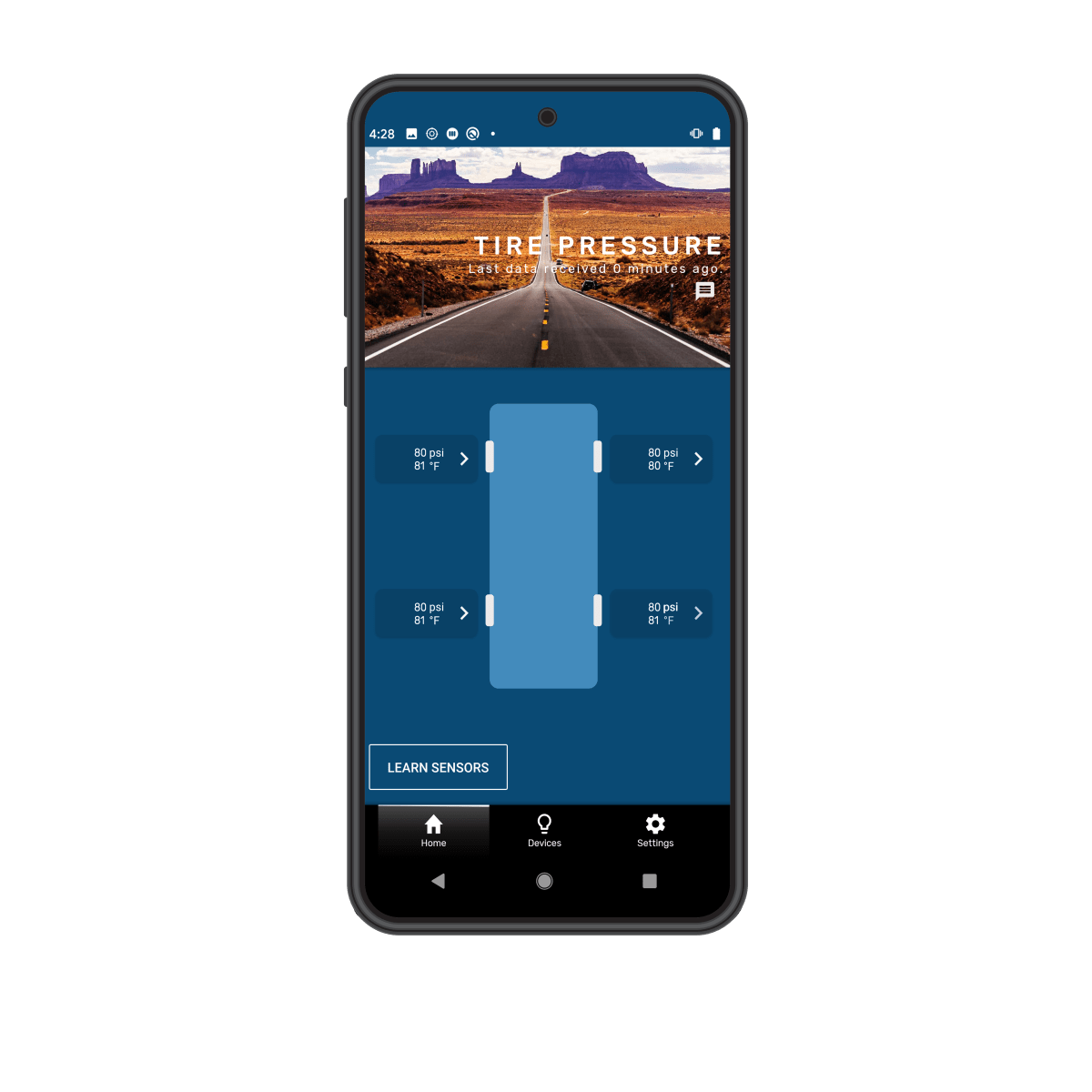 LCI Lippert TIRE LINC 2.0 AU Bluetooth TPMS Kit In-Car Alert Module