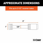 CURT 5/8 IN DOGBONE CHROME Locking Tow Hitch Pin.
