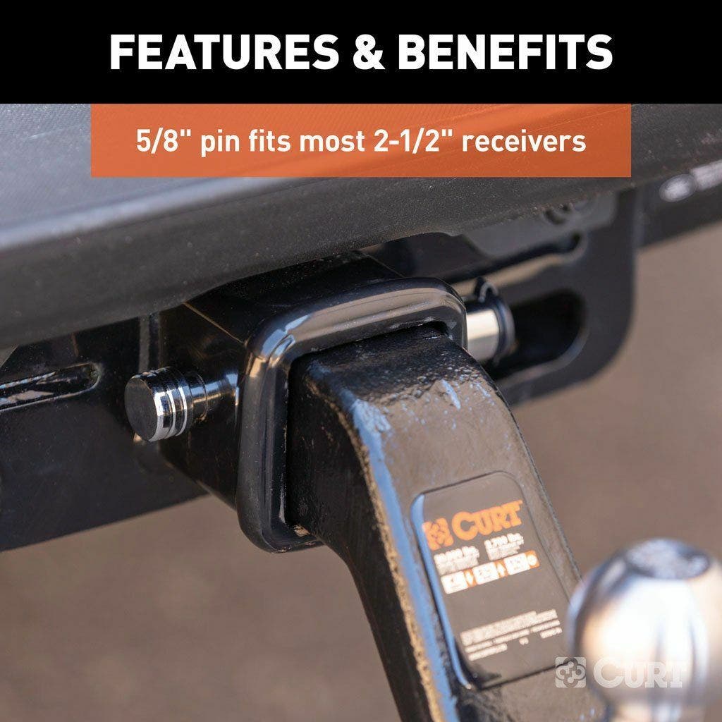 CURT 5/8 IN DOGBONE CHROME Locking Tow Hitch Pin.