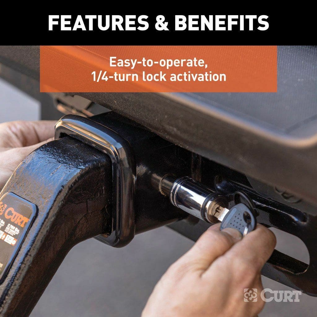 CURT 5/8 IN DOGBONE CHROME Locking Tow Hitch Pin.
