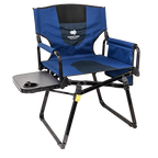 COAST BLUE CAMP CHAIR With Side Bag & Table - 120KG Rated