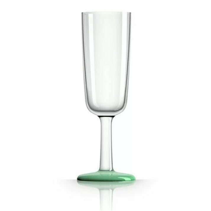 Palm Marc Newson Tritan Flute Glass w/ Green Glow In The Dark Base 190ml
