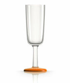 Palm Marc Newson Tritan Flute Glass w/ Cadmium Orange Base 190ml