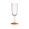 Palm Marc Newson Tritan Flute Glass w/ Cadmium Orange Base 190ml