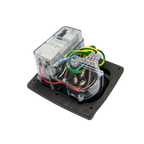CMS 15AMP Single 15A Autoswitch Inlet Black with RCD Switch -IP44. JILCBBK-A