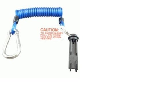 Breakaway Coil Cable with Pin & Release Clip