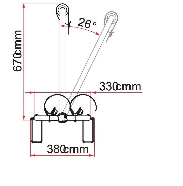 FIAMMA Carry-Bike Caravan XL A - NAT Alum - 50KG Rated