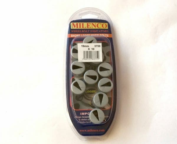 Milenco Wheel Nut Indicator Cap Set