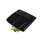 CMS 15AMP Single 15A Autoswitch Inlet Black with RCD Switch -IP44. JILCBBK-A