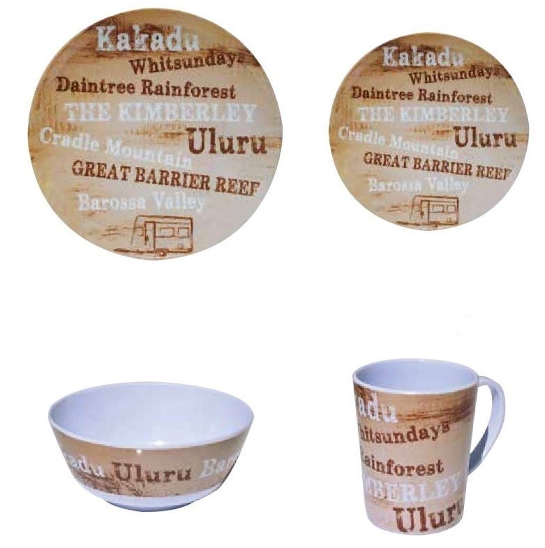 Coast 100% Melamine 16pcs Dinner Set - DESTINATIONS
