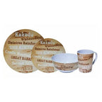 Coast 100% Melamine 16pcs Dinner Set - DESTINATIONS