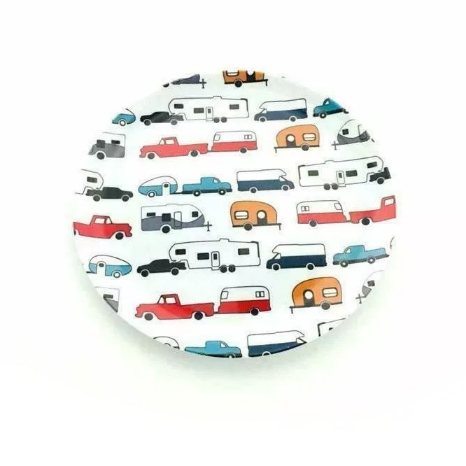Camco Melamine Dinner Plate, RV Pattern