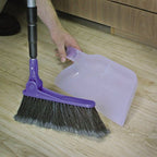 Adjustable Broom With Clip On Dust Pan