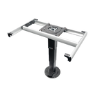 Nuova MAPA Black Adjustible Height SQUARE Table Leg with Turn Table & Slide.