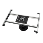 Nuova MAPA Black Adjustible Height SQUARE Table Leg with Turn Table & Slide.