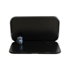Caravan Picnic Table Black with LED Lighting & Backing Plate - 800 x 445mm