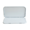 Caravan Picnic Table White with LED Lighting & Backing Plate - 800 x 445mm